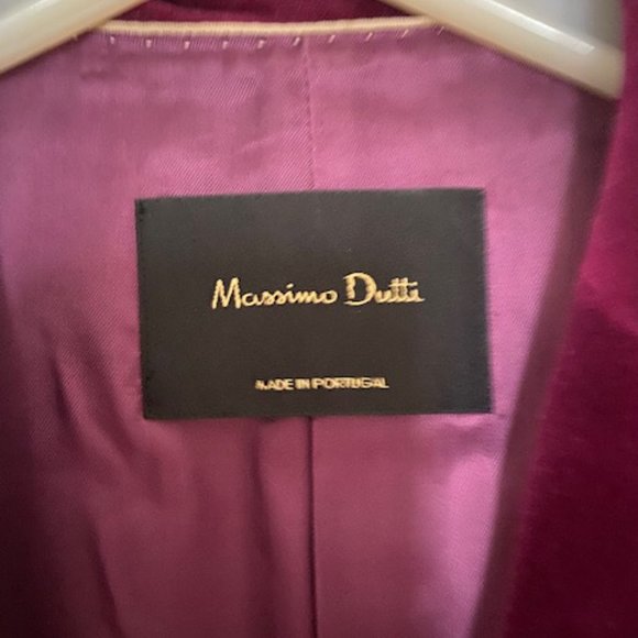 MASSIMO DUTTI Velvet jacket - Picture 4 of 5